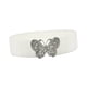 thumbnail image 4 of Cinturón de cintura, cinturón elástico ancho, con hebilla de metal, cinturón de vestir con cincha de corsé para mujer, damas, accesorios de vestir Blanco, 4 of 10