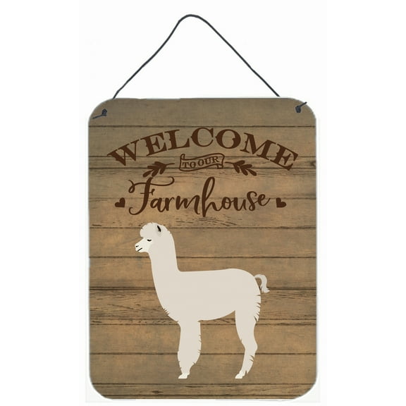 Carolines Treasures Alpaca Welcome Door Hanging Prints wall-decor, Multicolor