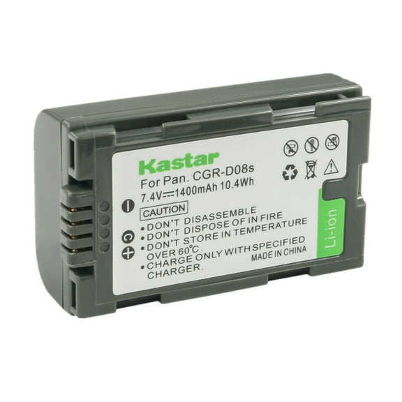 Kastar 1-Pack CGR-D08 Battery Replacement for Panasonic CGA-D28S, CGA-D28SE/1B, CGA-D320, CGA-D320A/1B, CGA-D320E/1B Battery, Panasonic DE-A20, DE-A88C, VSK0581, AG-B23P Charger