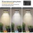 thumbnail image 6 of 2 IN 1 Solar Address Sign for Yard Lighted House Numbers Waterproof Illuminated Address Plaque with Stakes 22 LEDs 3 Color Lighting Modes Wall Mounted/In Ground 2 Ways for Outside Street, 6 of 10