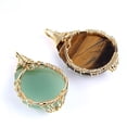 thumbnail image 3 of Collar con colgante de piedra semipreciosa de cristal natural con gotas de agua envueltas en oro y plata para joyería de mujer, 3 of 5