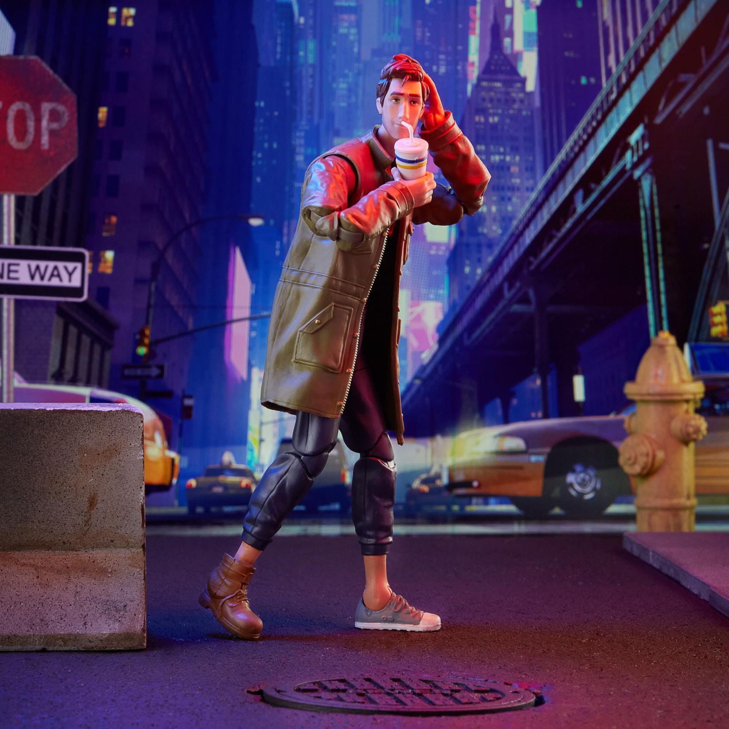 Hasbro Marvel Legends Series Spider-Man: Into the Spider-Verse Peter B. Parker 6-inch Collectible Action Figure Toy For Kids Age 4 And Up