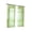 Green, variant on Vikakiooze Leaves Sheer Curtain Tulle Window Treatment Voile Drape Valance 1 Panel Fabric