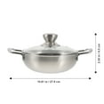 thumbnail image 3 of Mini Hot Pot Kitchen Metal Small Cooking Pots Pan Work on Stainless Steel Cookware Nonstick Skillet Chinese, 3 of 6
