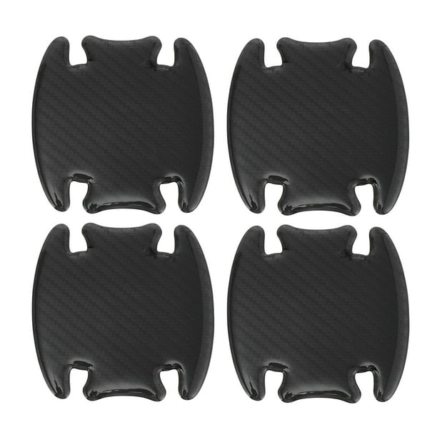 Película de Protección para la Taza de la Manija de la Puerta del Coche Universal Unique Bargains Calcomanías Reflectantes Antirayones, Resina Epóxica, Negra, 4 Pcs