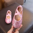 thumbnail image 3 of Avrntaa Girl's Sparkle Mary Jane Flat - Princess Wedding Party Dress Shoes for Toddler Kids, 3 of 6