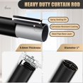 thumbnail image 3 of NestE Vintage Gold Curtain Rod 36 to 168 Inches Curtain Rods for Windows Adjustable Drapery Rod with Bird Finials Heavy Duty Curtains Rods for Living Room, 3 of 17