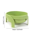 thumbnail image 3 of Elevated Spill Proof Pet Bowl with Stand, Non Slip Raised Feeding Bowl for Small Dogs Cats Reduces Vomiting, 3 of 5