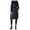 Blue, variant on Parka Jacket for Women Fleece-Lined Trendy Overcoat