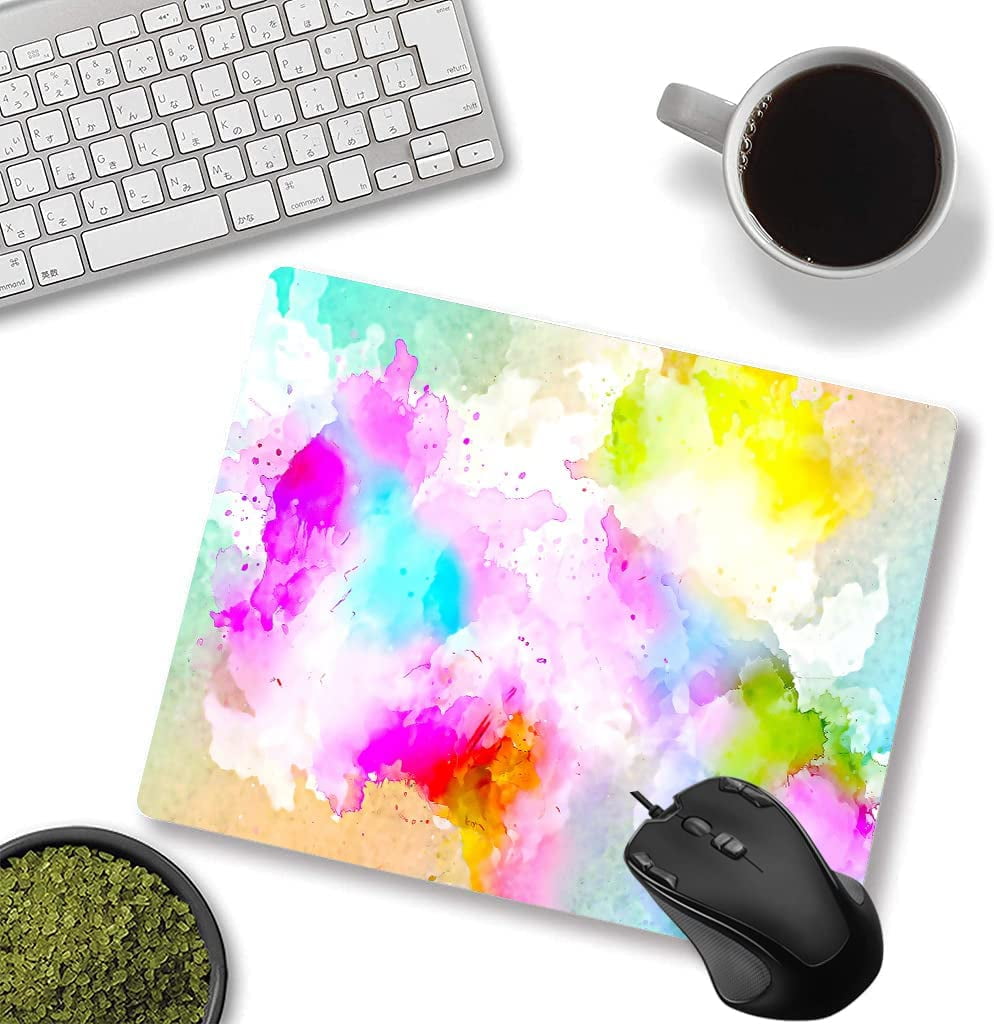 Square Gaming Mouse Pad, Office Mouse Pad, Color Marbled AntiSlip