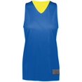 thumbnail image 3 of ASI 163.281.XL Maillot Réversible 2.0 pour Femmes en Maille de Tricot & 44; Royal & Or - Extra Large, 3 of 6
