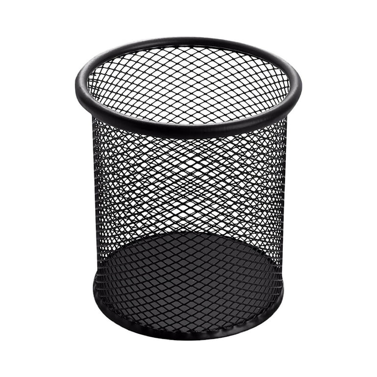 Pen holder on desk, pen pot on desk, Organizer Metal Pen holder Pen Cup and Storage Case on desk, for office, school, home and children, non-slip silicone bottom 3.93 *3.14 inches Pen holder on desk, pen pot on desk, Organizer Metal Pen holder Pen Cup and Storage Case on desk, for office, school, home and children, non-slip silicone bottom 3.93 *3.14 inches