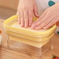 thumbnail image 4 of de con tapa sellada y para cortar y almacenar fácilmente, sin BPA Mantequera para refrigerar, 4 of 9