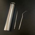 thumbnail image 1 of Artefacto de palillo de dientes portátil de acero inoxidable 304, juego de ganchillo para dientes, tapón de dientes, artefacto portátil, aguja de hilo dental para limpieza, 1 of 2