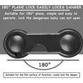 thumbnail image 4 of 16Pcs Baby Child Safety Lock Self Adhesive Cupboard Door Latch Safety Seal for Kitchen Cabinets Drawers Ovens Fridge Toilet (Black), 4 of 5
