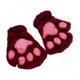 thumbnail image 1 of Cute for Cat Paw Gloves Kawaii Bear Claw Cosplay Faux Fur Plush Fingerless Mittens with Hanging String for Girls Women, 1 of 3