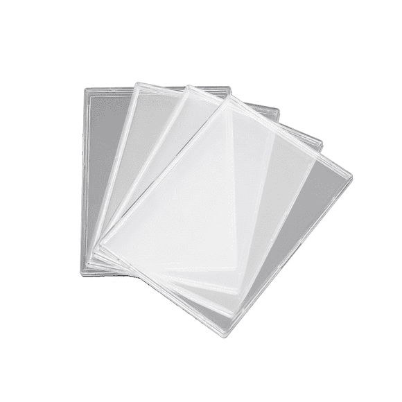 20Pieces Cards Sleeves Hard Plastic Card Protector Clear Card Trading Card Holder Card Protector