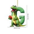 thumbnail image 3 of Adorno Acrílico Con Forma Letra G Dinosaurio para Navidad Coche Plano 2D, 3 of 3