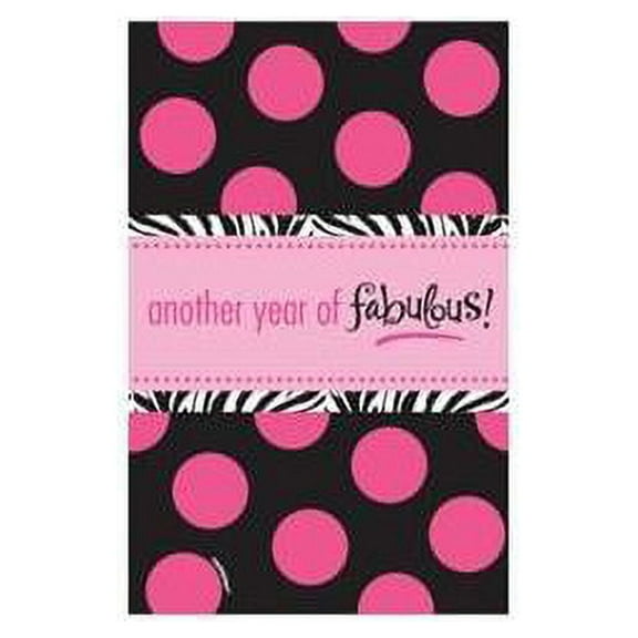 Amscan 200219 Another Year of Fabulous Plastic Tablecover