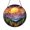 Acrylic 3.5 Inch, variant on Mountain Landscape Stained Glass Suncatcher, Window Hanging Decor Featuring Layered Blue Mountains and Misty Sky