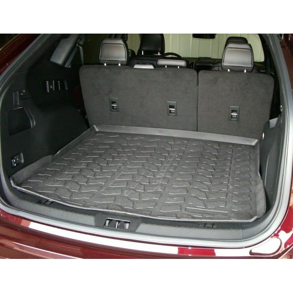 EACCESSORIES EA Cargo Liner – Trunk Mat for Ford Edge 2015-2024 – Weather-Resistant Trunk Mats for Cars with Raised Lip – Non-Slip Car Trunk Mat Rubber – Easy to Install – Laser Pre-Cut Design