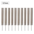 thumbnail image 2 of 10Pcs Montre Bracelet Pin Remover Outil de Réparation Fer Pin Poinçons 0,7-1.0mm, 2 of 2