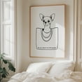 thumbnail image 6 of He Who Should Not Be Bagged - India Illustration Dog Humor Line Art Black and White Quote Minimalist Pop Art Unframed Wall Art Print 6 x 8 inches, 6 of 13