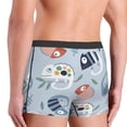 thumbnail image 5 of Fotbe Cute Chameleons On Blue Men’s Total Support Pouch Boxer Briefs, X-Temp Cooling, Moisture-Wicking Underwear, Regular, Long-leg and Trunk-X-Large, 5 of 9