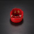 thumbnail image 2 of Accesorios de joyería brillar Pulsera de cuentas acrílicas de terciopelo para mujer y niña rojo, 2 of 3