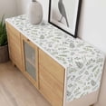 thumbnail image 4 of Green Leaves Summer Table Runner - 72 Inch Long, Kitchen Dining Table Runner Dresser Scarves, Pastoral Plants Herbs Rustic Farmhouse Decor for Coffee Tables Wedding Party Banquet, 4 of 8