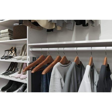 Easy Track - Dual Tower Closet Storage Organizer with Shelves and Drawers - White