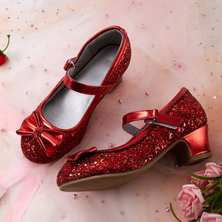 fitted lace wedding dress Glitter Red Shoes main image 0