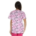 thumbnail image 2 of Just Love Women's Scrub Tops / Scrubs - Pink Flower (Pink Flower, Medium), 2 of 3