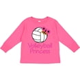 thumbnail image 3 of Inktastic Volleyball Butterfly Princess Girls Long Sleeve Toddler T-Shirt, 3 of 5