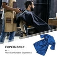 thumbnail image 3 of OULII Professional Blue Hair Cutting Cape for Barber Salon Durable Soft Fabric Robe, 3 of 6