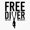 1pcs, variant on Free Diver One Breath Diving Sticker