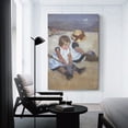 thumbnail image 3 of Mary Cassatt Children on The Beach 1884 Painting Art Poster Art Poster Canvas Painting Decor Wall Print Photo Gifts Home Modern Decorative Posters 12x18inch(30x45cm), 3 of 6