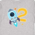thumbnail image 4 of Inktastic Rocket Space Ship Happy Second Birthday Boys or Girls Long Sleeve Toddler T-Shirt, 4 of 5