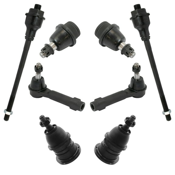 TRQ Tie Rod Ball Joint Upper Lower LH RH Kit Set 8pc for Cadillac Chevy GMC PSA58818