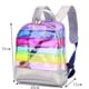 thumbnail image 2 of Mochila Escolar Holográfica Transparente - Mochila Escolar Rainbow Mochila para Estudiantes para Niños, 2 of 8