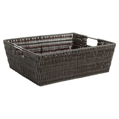 Whitmor Rattique Storage Tote Java