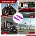 thumbnail image 6 of Uxcell Spiked Shape Tire Valve Stem Caps Aluminum Alloy Car Wheel Valve Cap Universal Dustproof Purple 60mm, 6 of 6