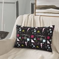 thumbnail image 5 of Daiia Colorful Geometry Bedding Waterproof Pillow Protector Zippered Queen – Bed Bug Proof Pillow Encasement-16"x24", 5 of 6