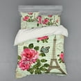 thumbnail image 2 of Ambesonne Colorful Bedding Set 3 Pcs, Shabby Plant Roses Leaf, Twin XL, Multicolor, 2 of 3