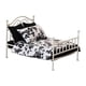 thumbnail image 5 of Cama de casa de muñecas a escala 1/12, accesorios para fotos de escena, modelo diminuto, juguete de simulación para niños, cama en miniatura, muebles Blanco, 5 of 8