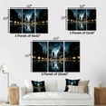thumbnail image 4 of Designart "Skyscrapers Urban gracefulness V" Architecture Floater Framed Wall Art Living Room, 4 of 7