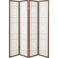 thumbnail image 2 of Ore International R5443 - 4 4 Panel Shoji Screen  -  Cherry, 2 of 5