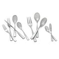 thumbnail image 2 of Nambe Anna Flatware 45-Pc Set, 18/10 Mirror Stainless Steel Silverware Cutlery Set, Dishwasher Safe, 2 of 3