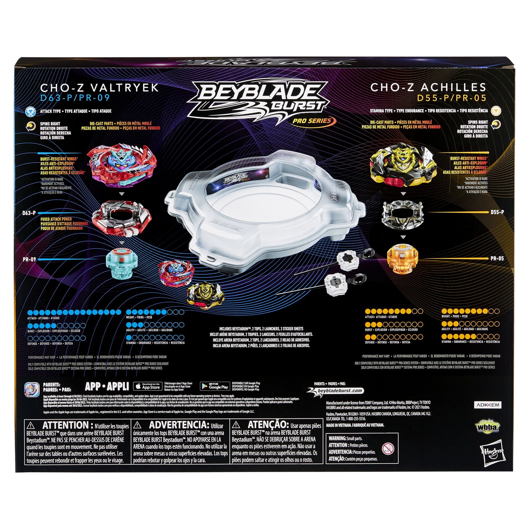 Beyblade Burst Pro Series Elite Champions Pro Battling Top Set Kids Toy for Boys and Girls