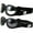 Clear Smoke, variant on 2 Pairs of Birdz Eyewear Parrot Black Folding Padded Motorcycle Goggles Clear & Smoke Lenses for Men & Women